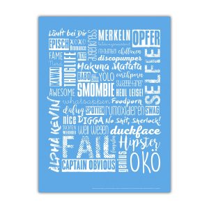 Poster Jugendwörter (45×60 cm)