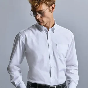 Herren Langarm Hemd bügelfrei (normal geschnitten) R-956M-0