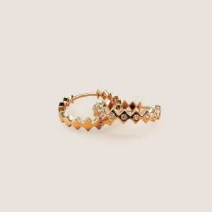 14K - Huggie Goldohrringe