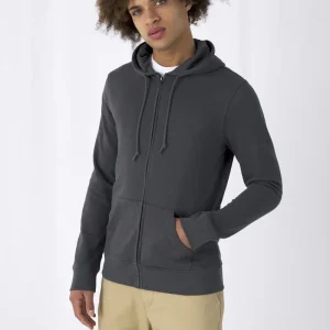 B&C Organic Zipped Hood WU35B