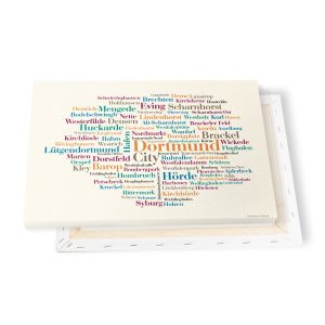 Leinwand Dortmunder Orte – Keilrahmen